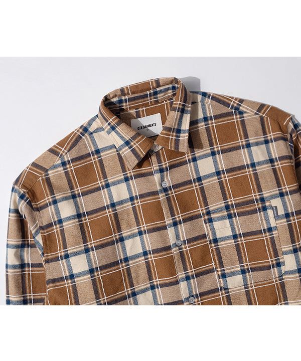 LB Rustic Core Flannel Check Shirt (Beige)