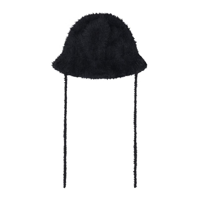 VAZAR Hairy Cloche Hat / Black