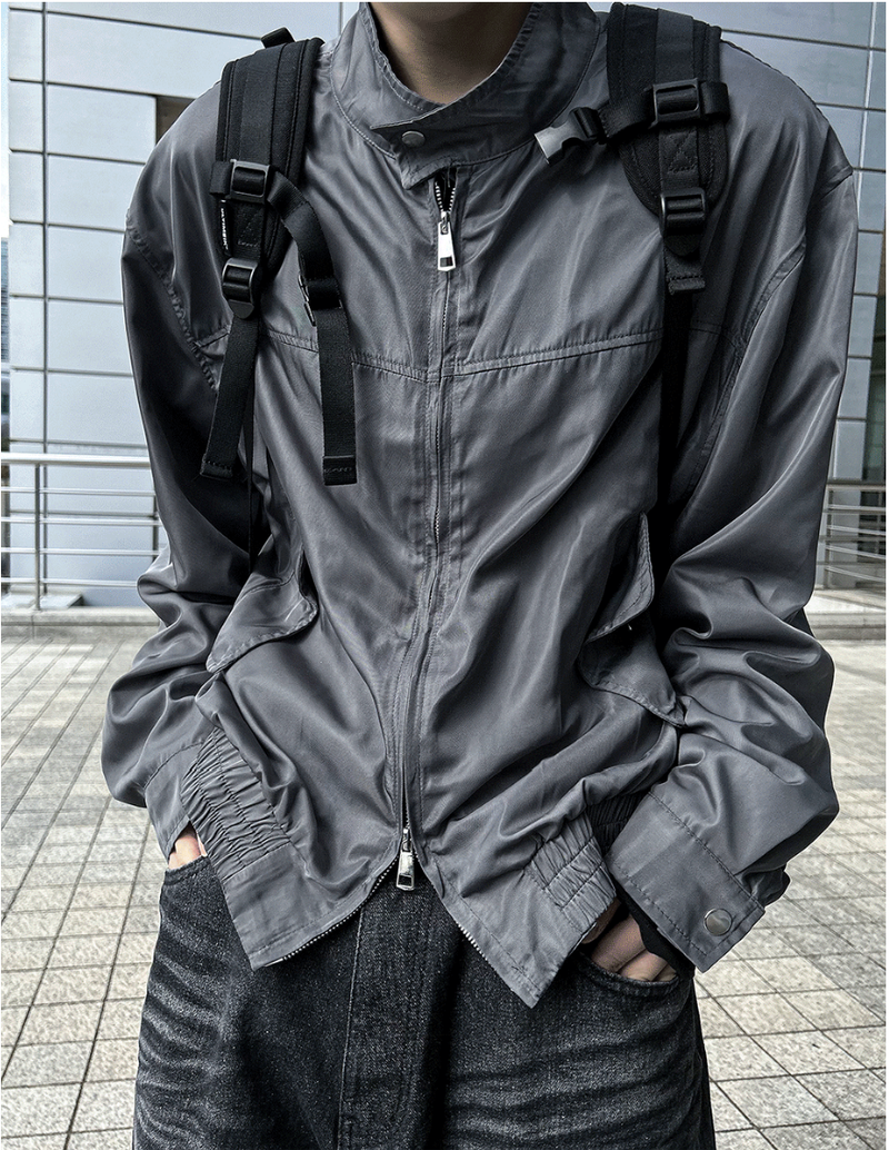 perry biker windbreaker jacket