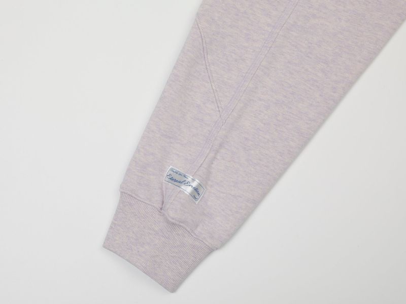 COMFORT DIAGONAL ZIP SWEATSHIRTS (LAVENDER)