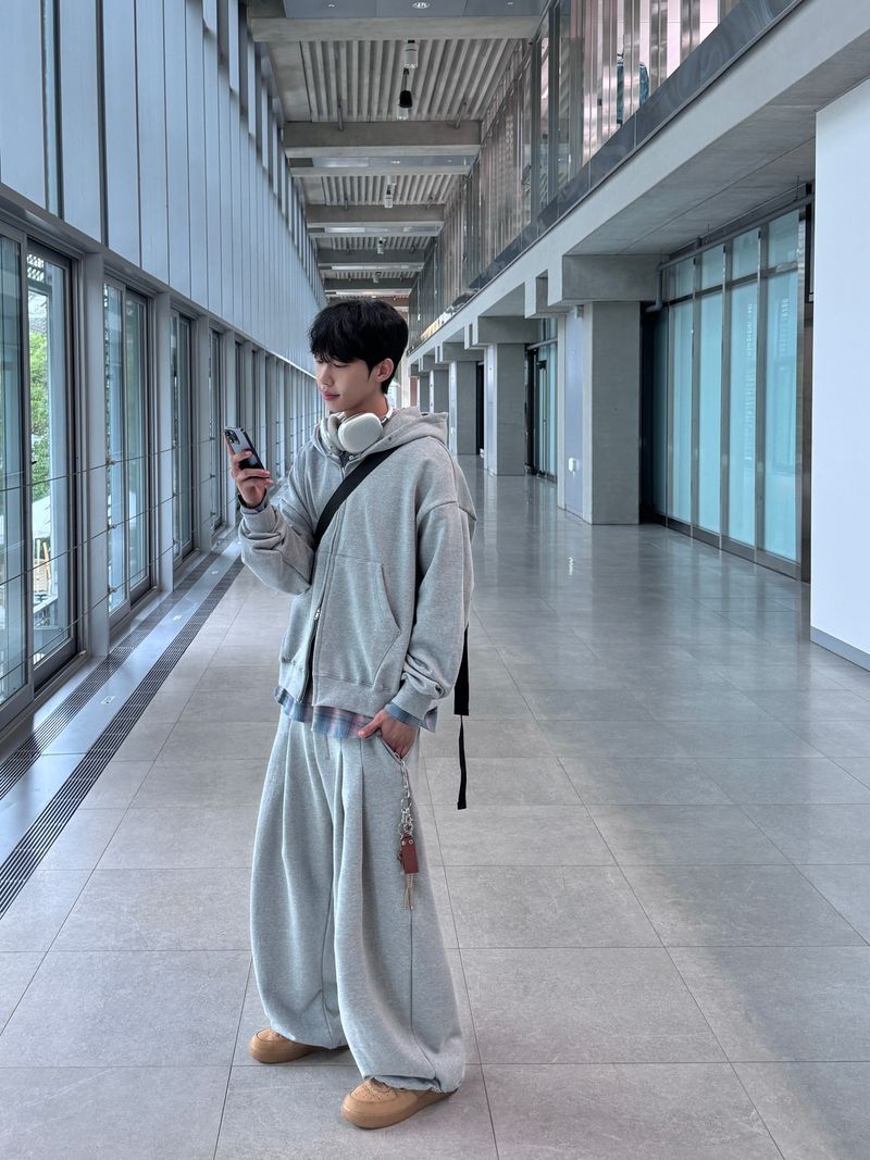 Curry Oversized Hooded Zip-Up (3 colors)