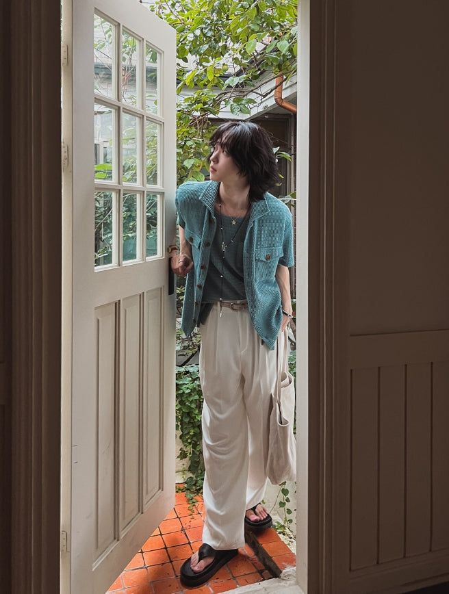 Trui Cooling Semi-Banding Long Slacks
