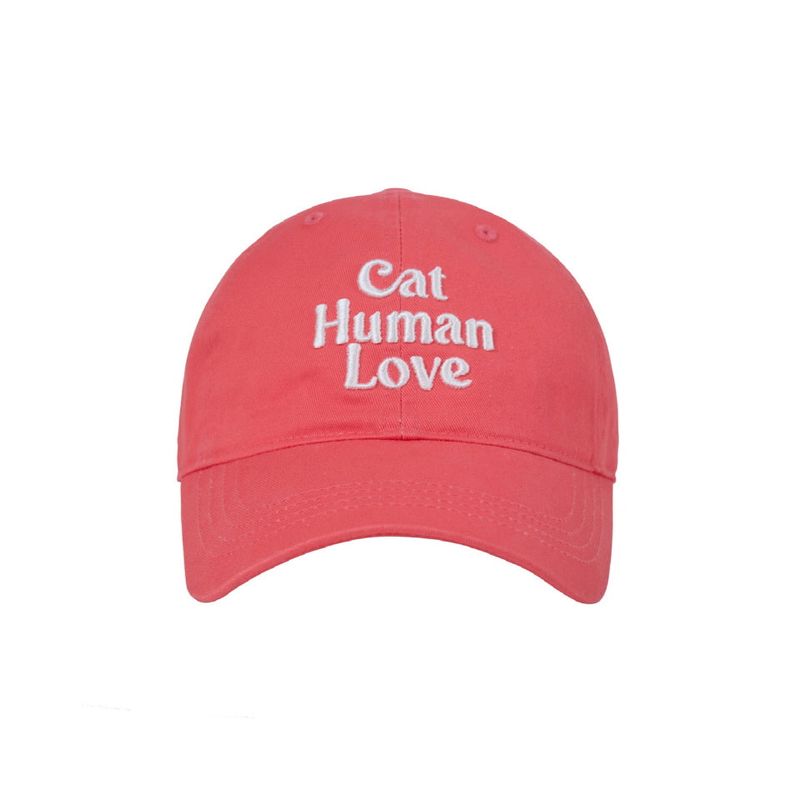 CAT HUMAN LOVE BALL CAP_CORAL