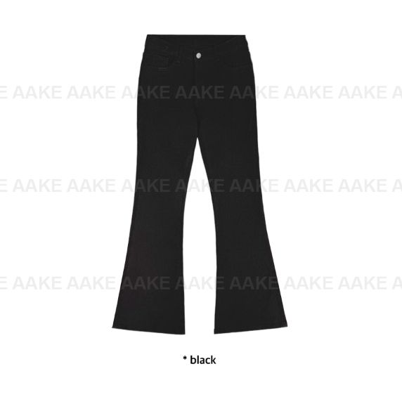 LOW-RISE FLAP BOOTCUT PANTS