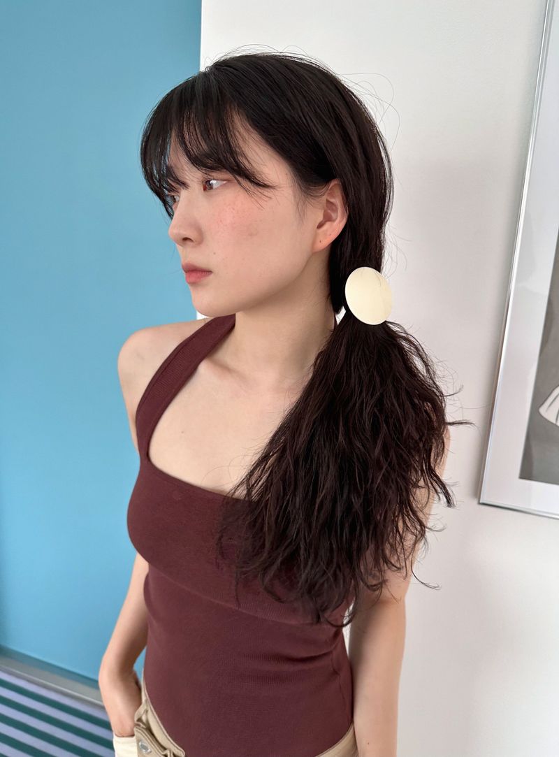 one acrylic hair strap - cream