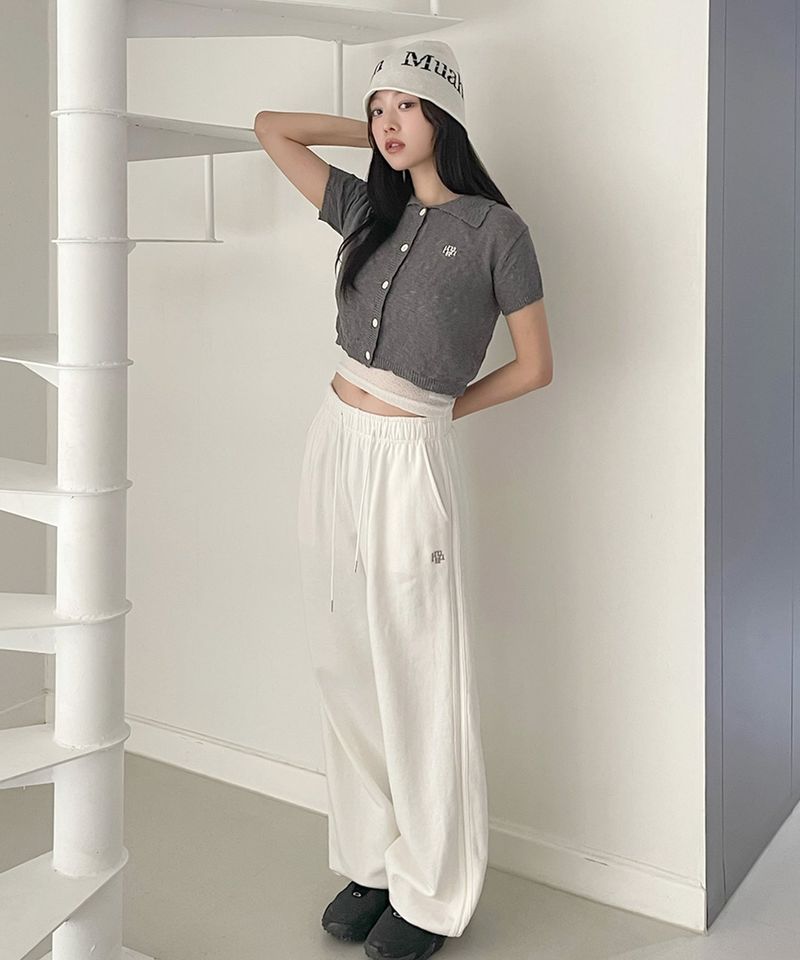 SLAB COLLAR KNIT CARDIGAN [3color]