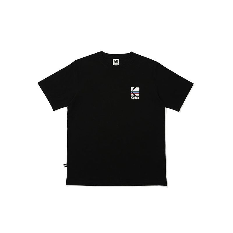 KODAK（コダック）の「Rainbow Short-Sleeved T-Shirt【BLACK】（Tops）」