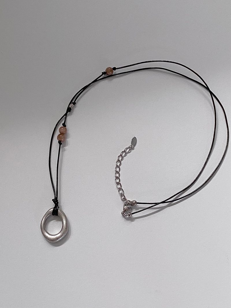 RUNARING（ルナリング）の「ヴィンテージジェムストーンノットネックレス（アクセサリー）」