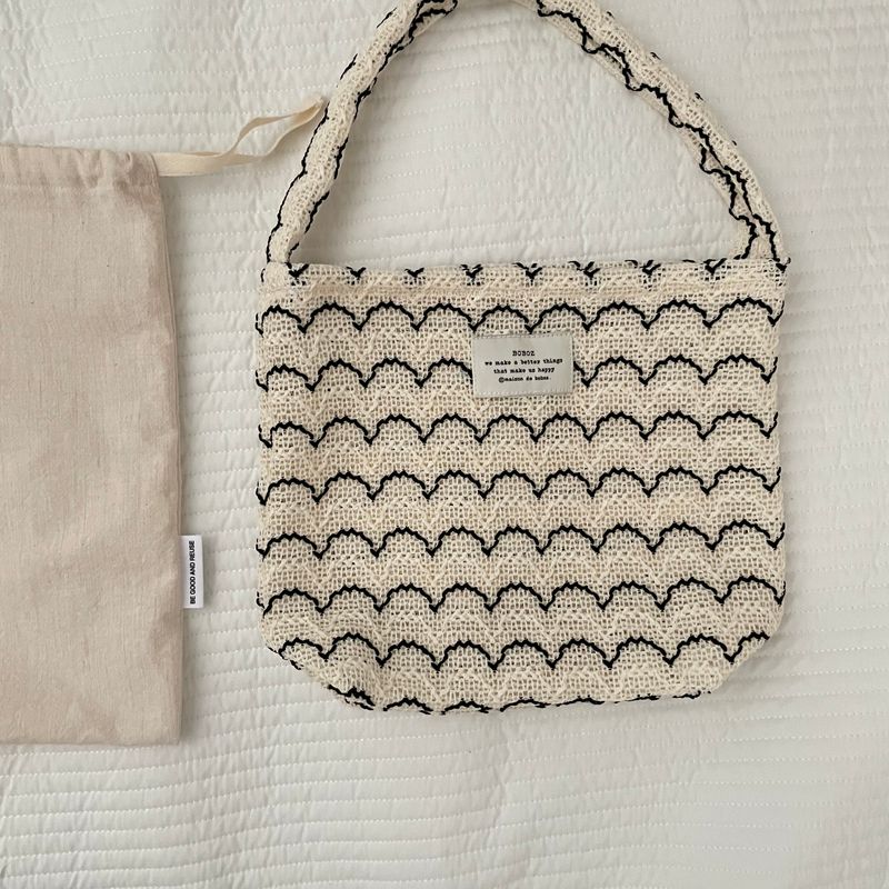 boboz（ボボズ）の「wave knit bag（バッグ）」