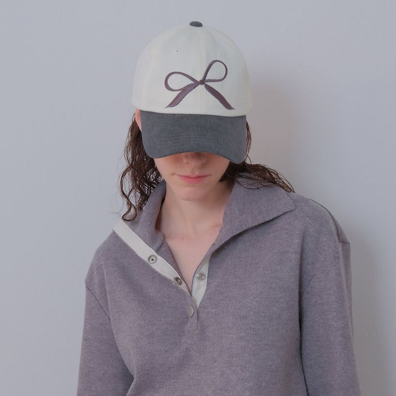 Charcoal/Cream Pigment Ribbon Cap