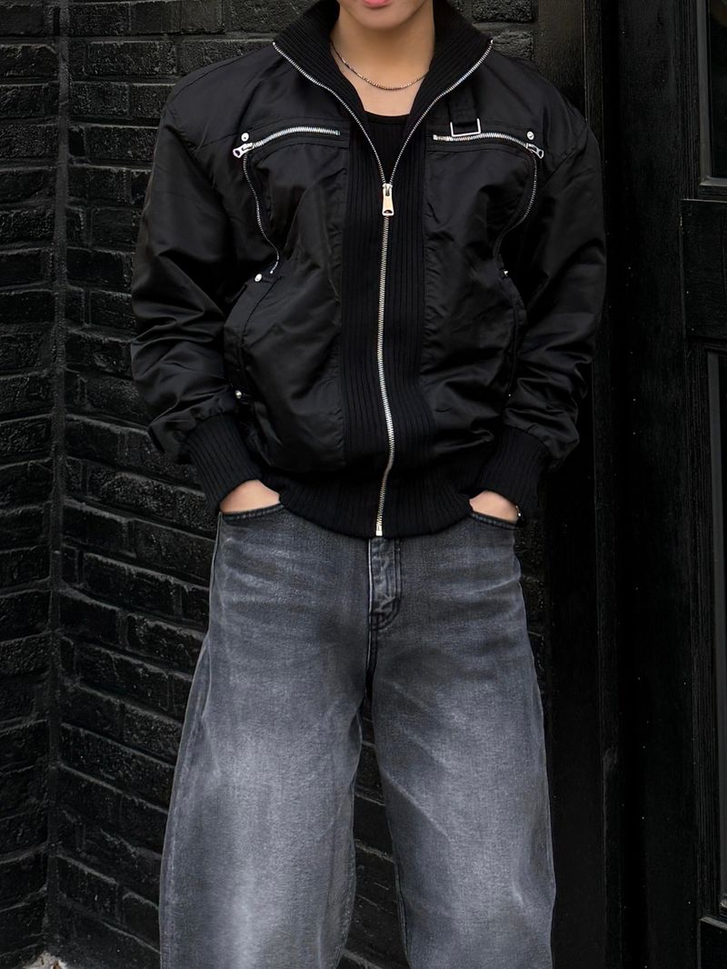 Banded ma-1 windbreaker