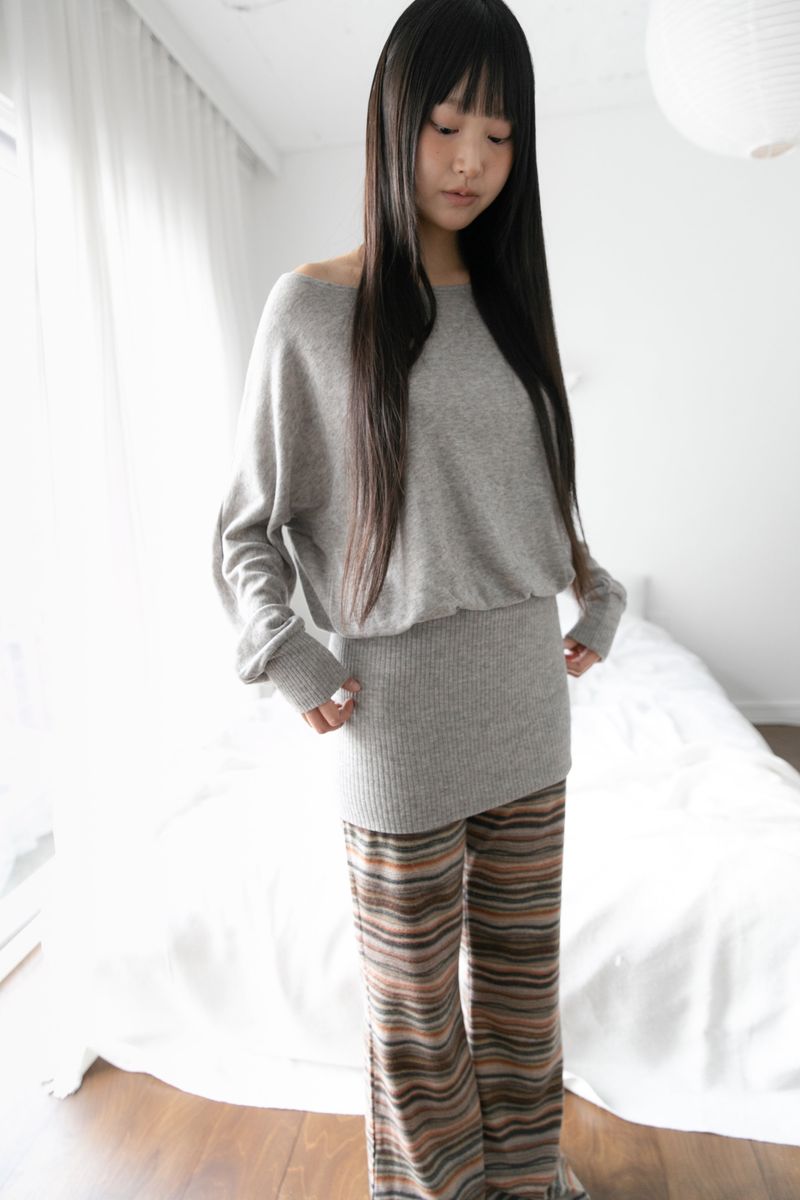 wool dolman ribbed ops(2colors)