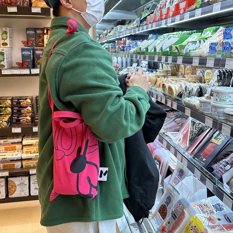 Love Rabbit Eco Bag Magenta