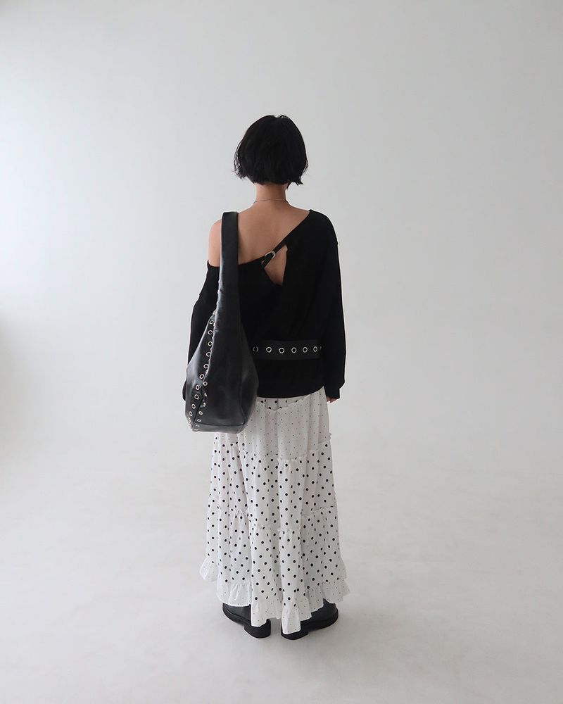 Dot Dot Dot Cancan Long Skirt