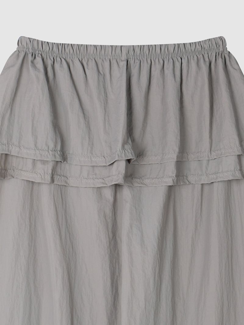 Crinkle Nylon Skirt Pants (3c)