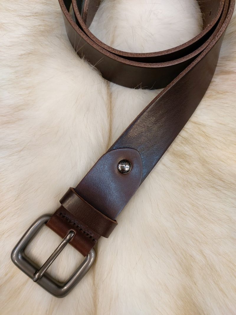 LMN Laurent Metal Cowhide Belt (4 colors)
