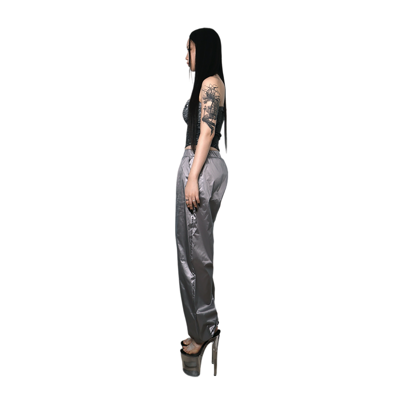 METALIC PANTS SILVER