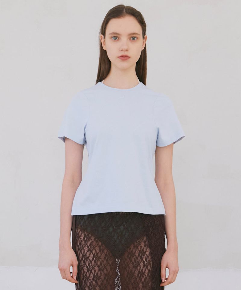 Poev Arched T-Shirt - Sky Blue