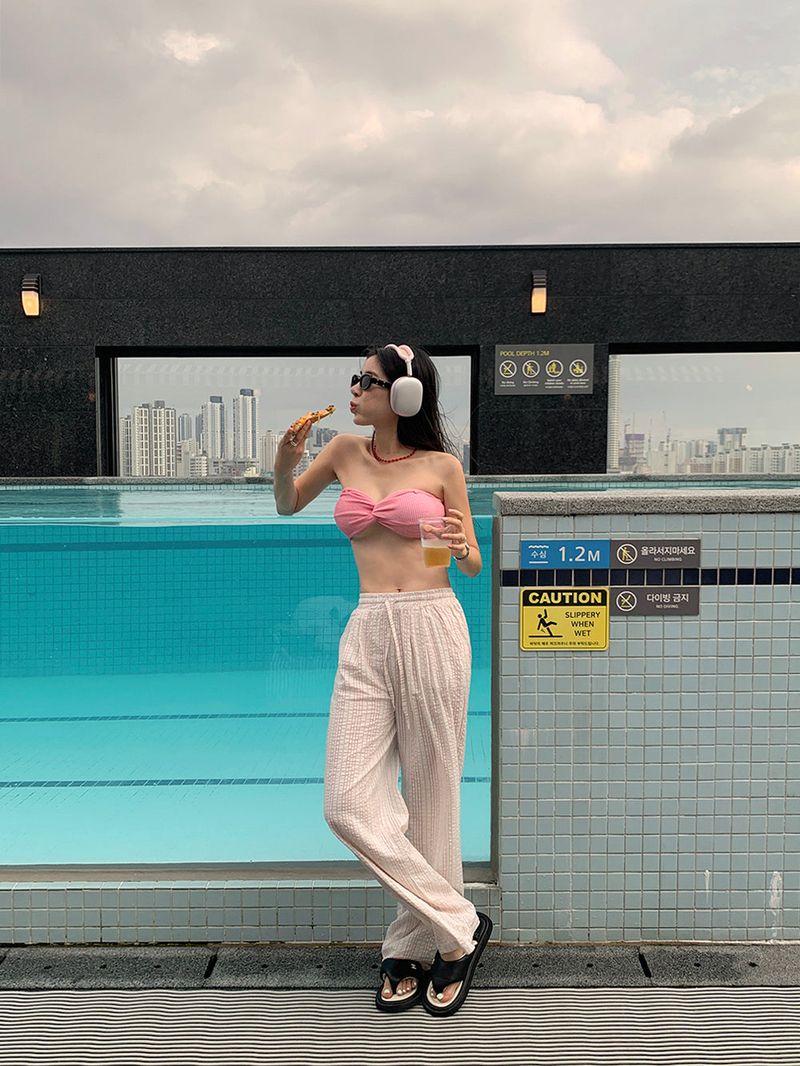 [MADE] REM SEERSUCKER PANTS