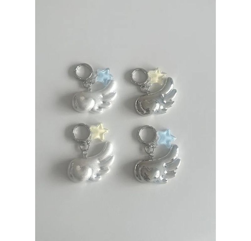glitter angel keyring (2color)