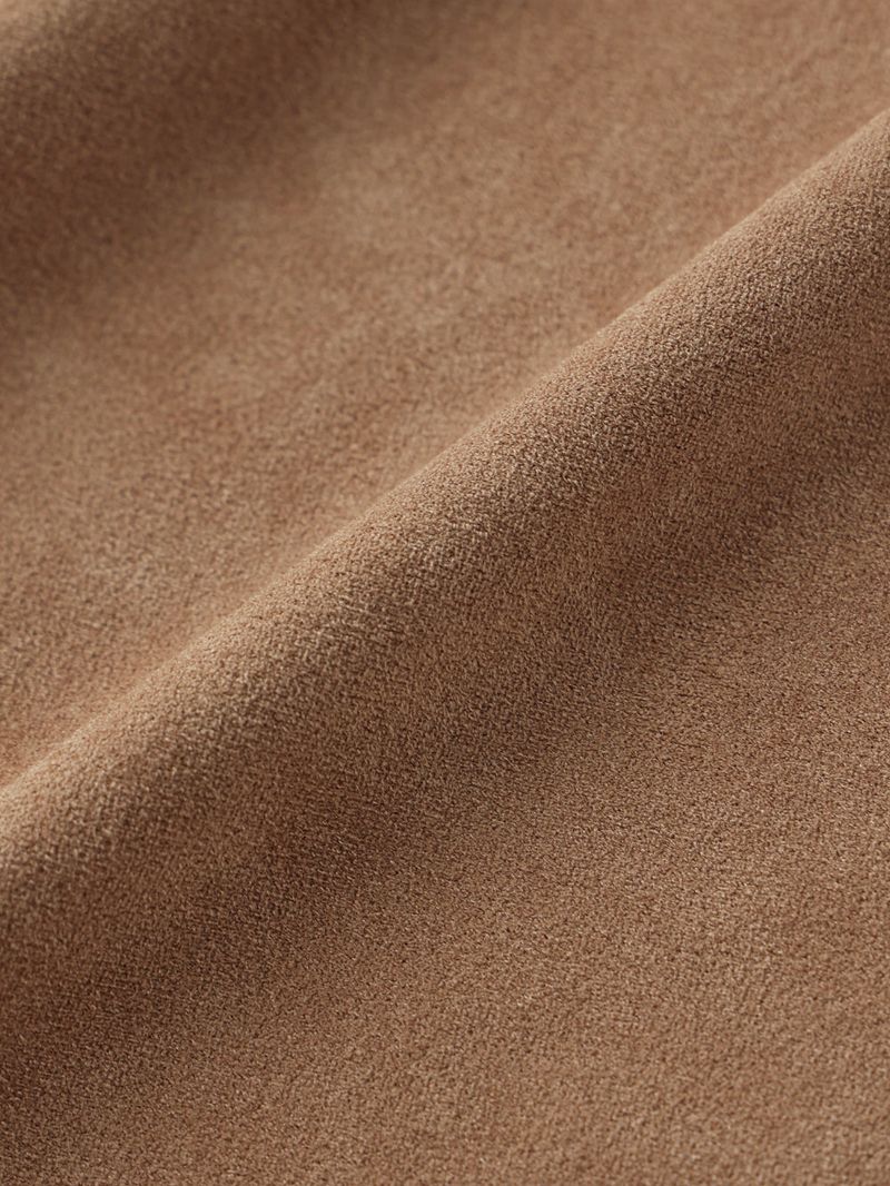 Halter-Tie Suede Apron_Brown