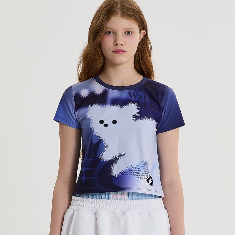 Gradation Maltese half sleeve T-shirt
