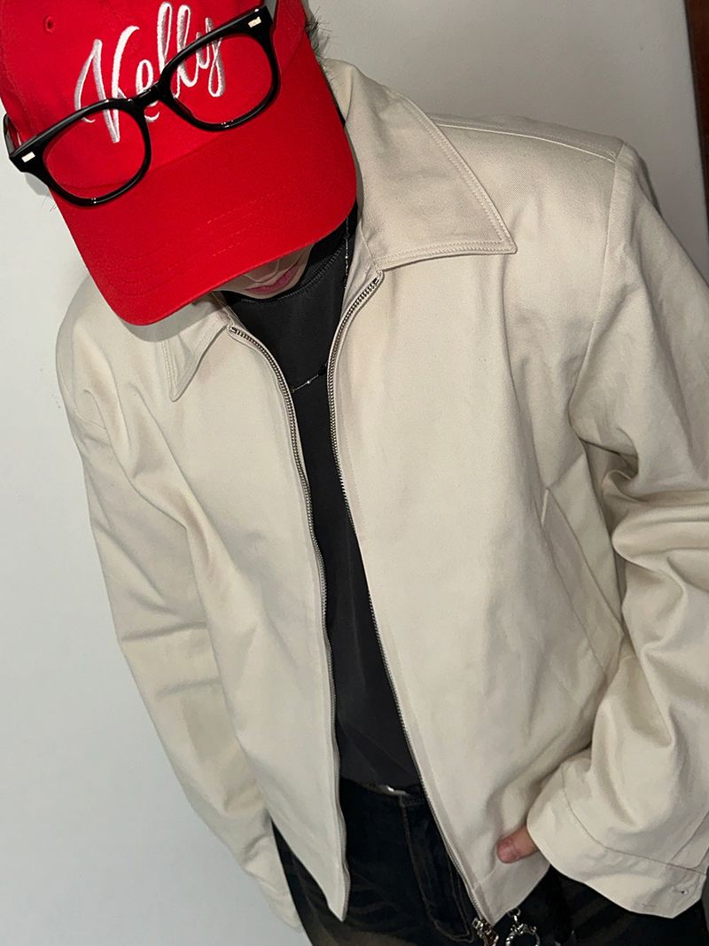 ASCLO Back Embroidery Truecker Jacket (2color)