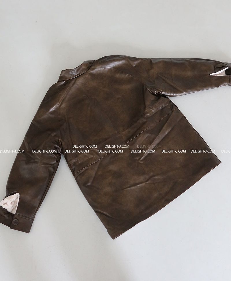 String Leather Dumble Half Coat