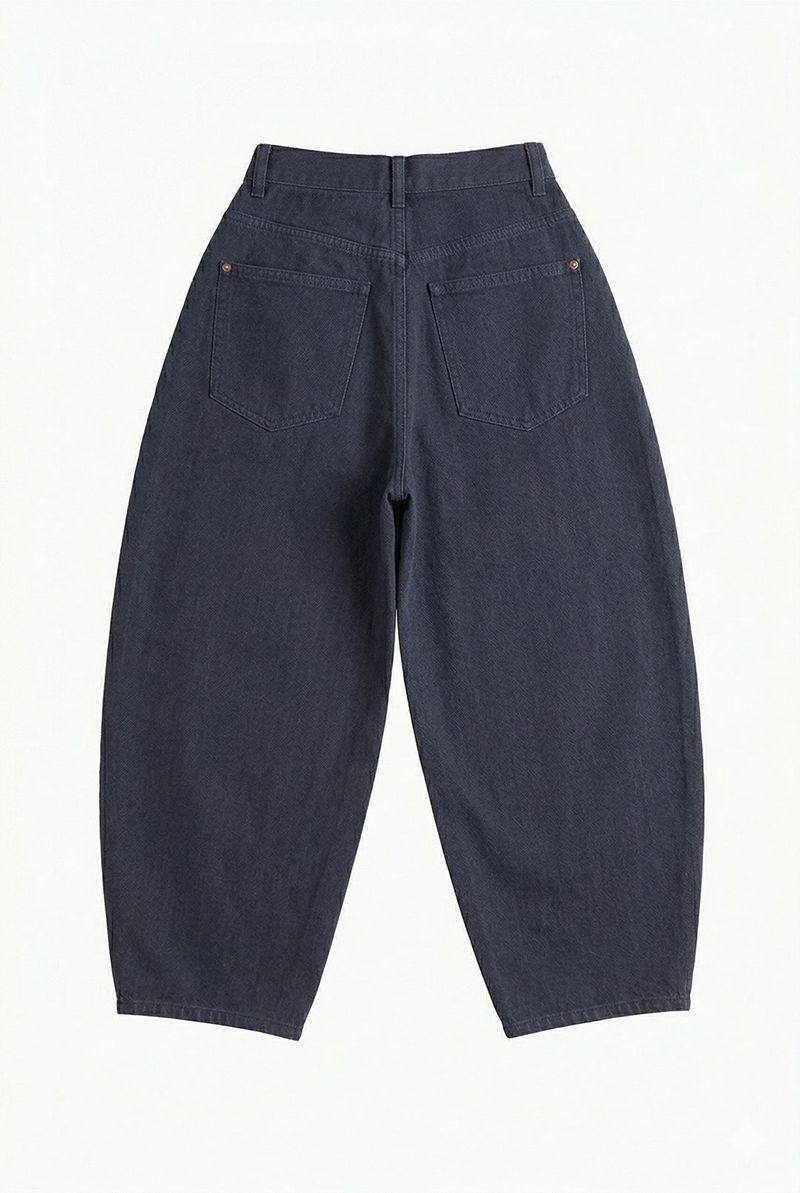 Max Wide Curved Twill Pants