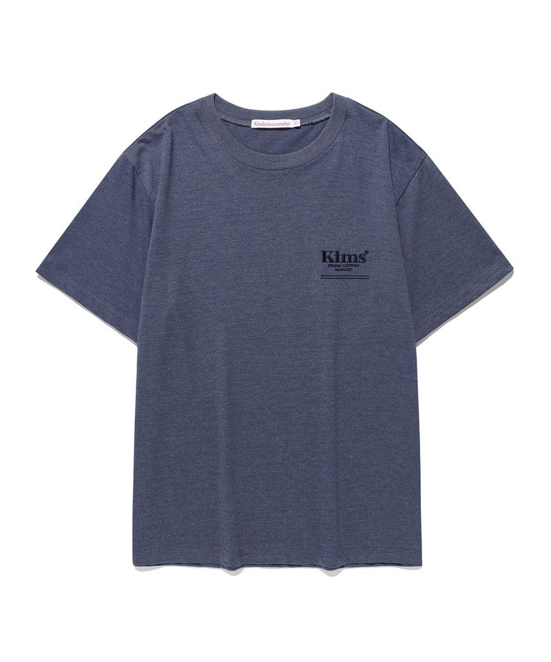 Kims Fresh Cotton Market(キムス フレッシュ コットン マーケット)の「ミニバムラインロゴT Navy(トップス)」