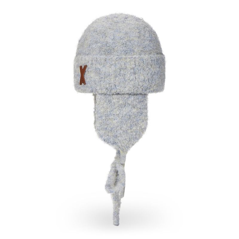VA Patch Fly Knit Beanie / Blue