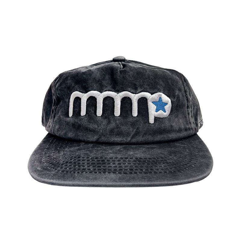 mnmp Star Logo Cap Washed Black