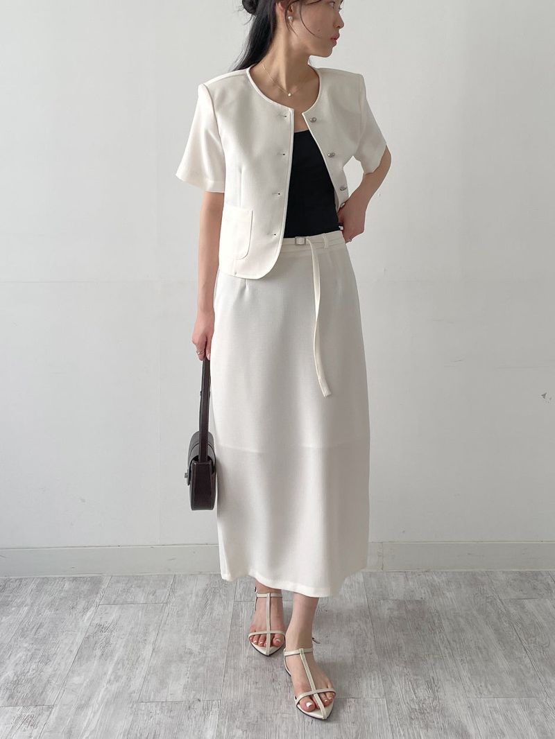 Lara Tweed Short Sleeve Jacket