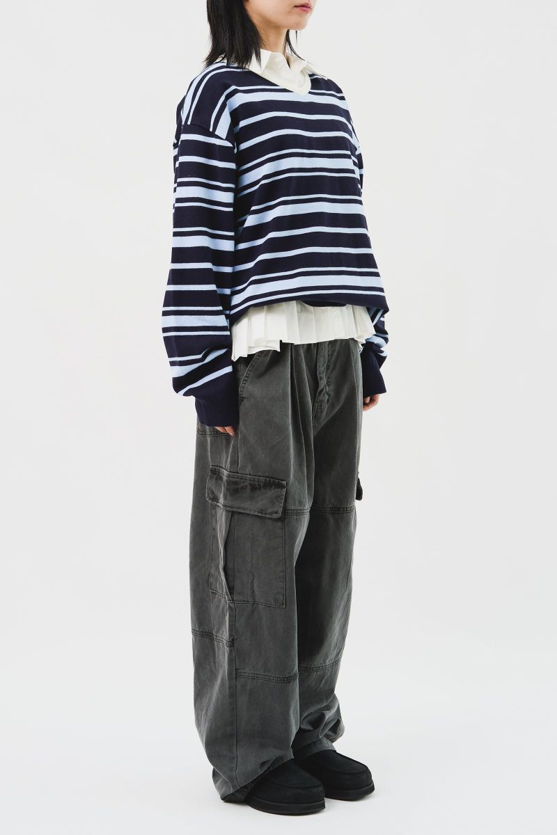 Tora Open Striped Knit (3color)