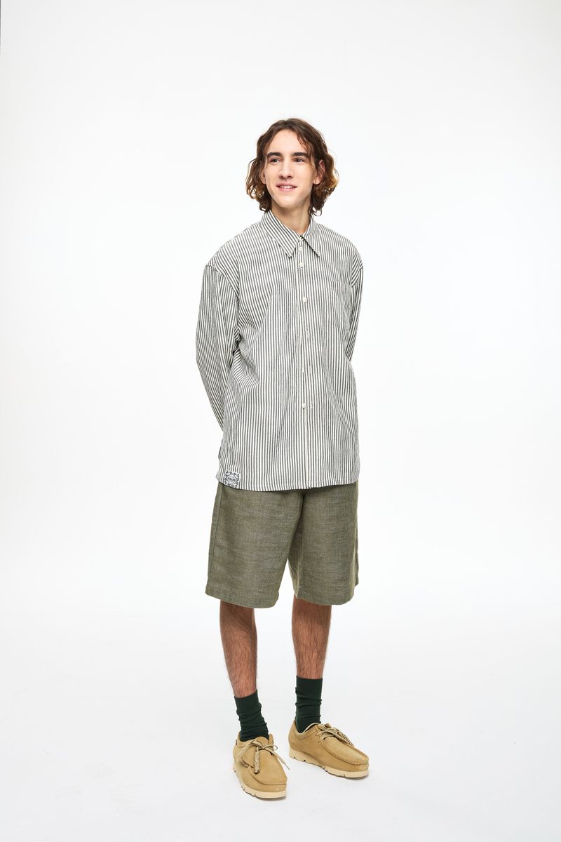 Crinkle Stripe Shirt