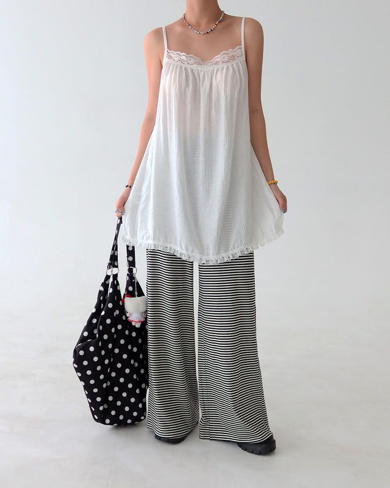 inen lace bustier long blouse & mini dress