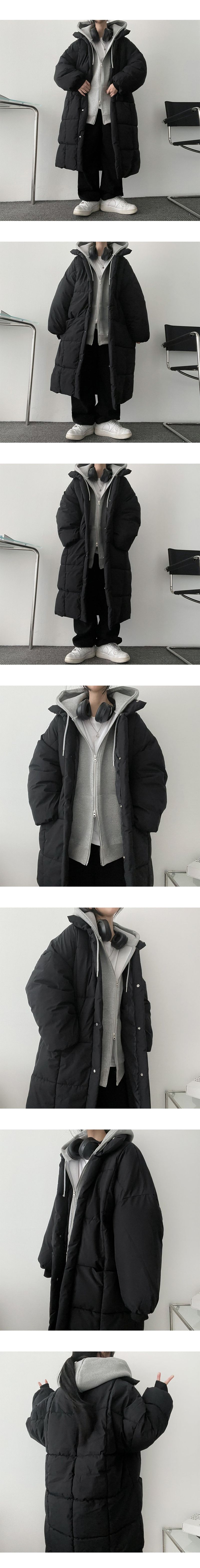 Blanket Fluffy Hidden Pocket Quilting Long Padded Jacket
