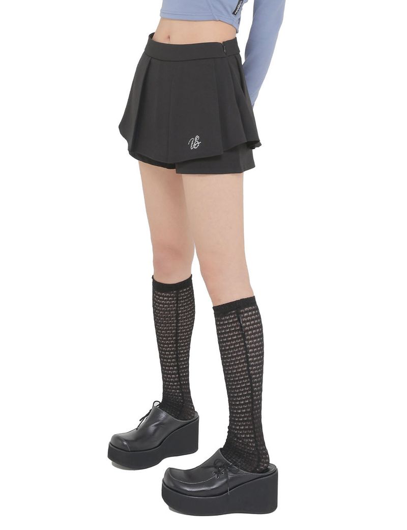 UGLYSHADOW（アグリーシャドウ）の「TULIP PANTS SKIRT(BLACK)（Skirts）」