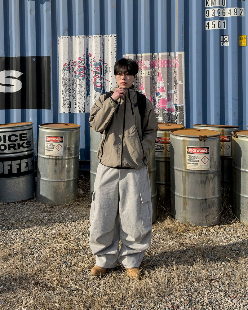 CALVET Zip-Up Hooded Windbreaker
