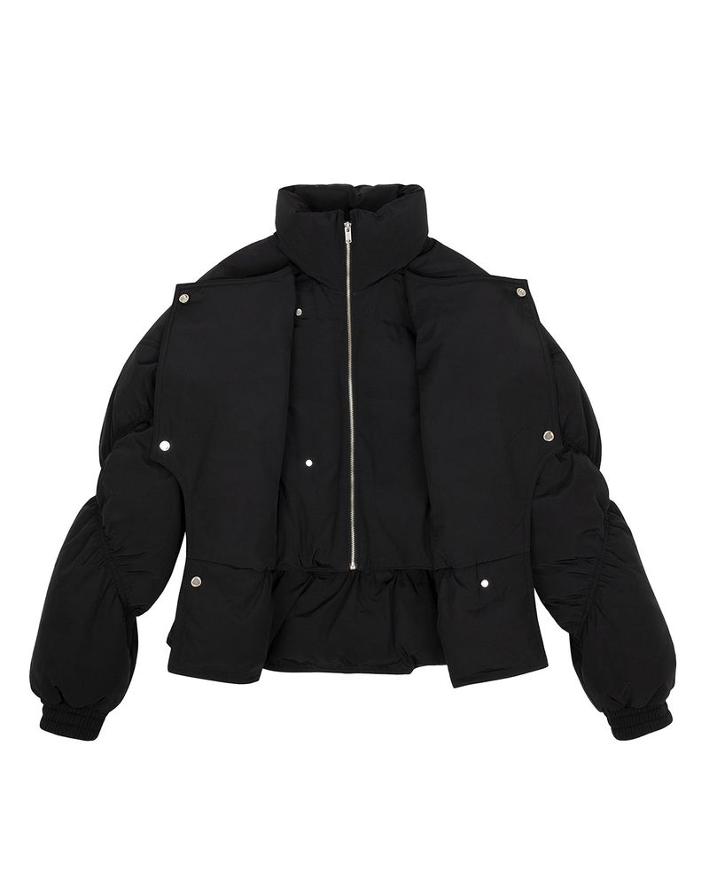 Double Layered Goose Down Jacket _ Black