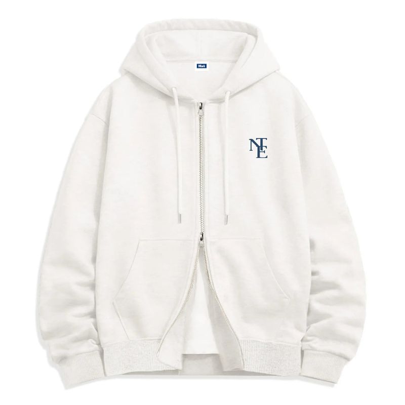 NTE mini monogram 2-way zip-up (4color)