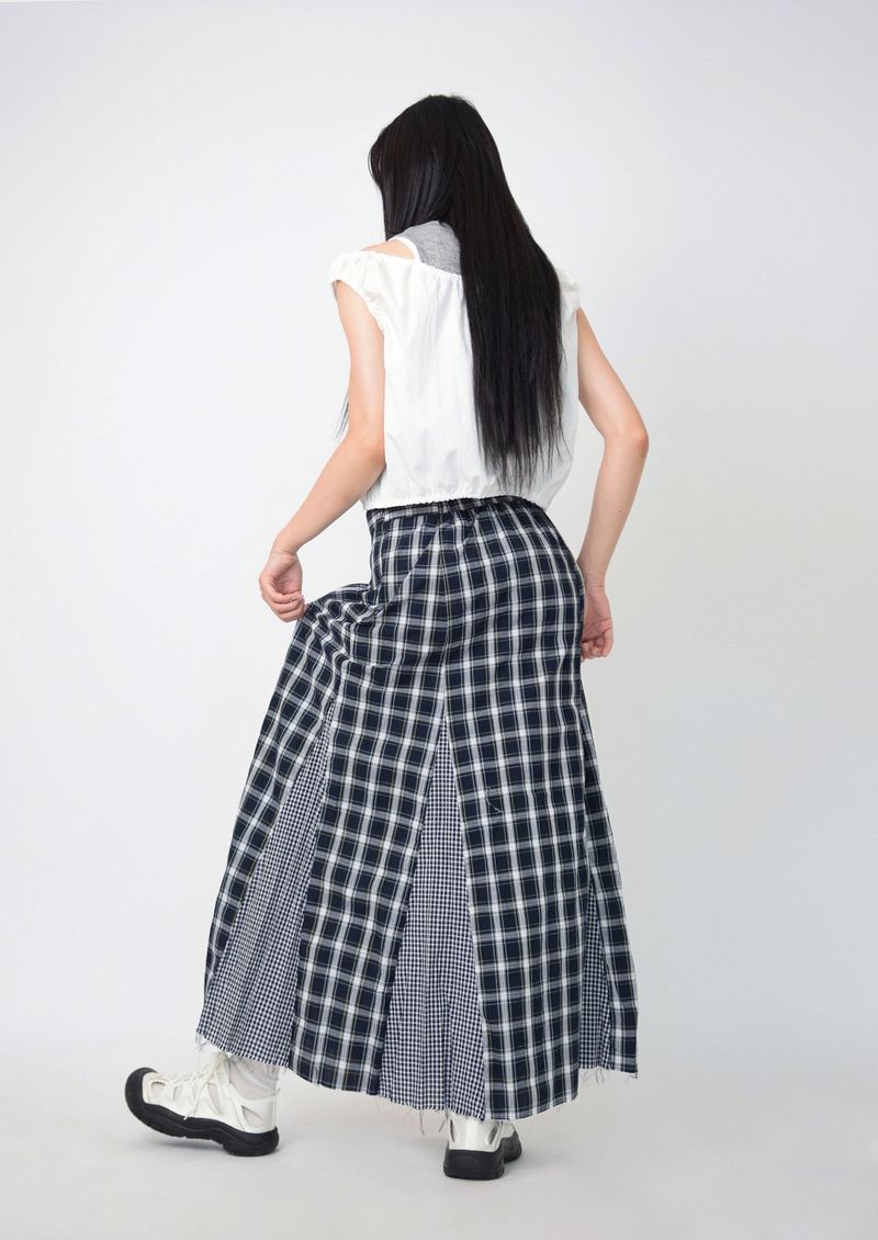 layered banding tank top