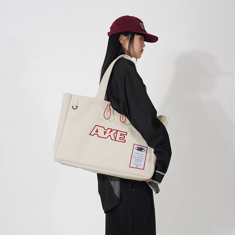 A LABEL CANVAS BAG (ivory!)
