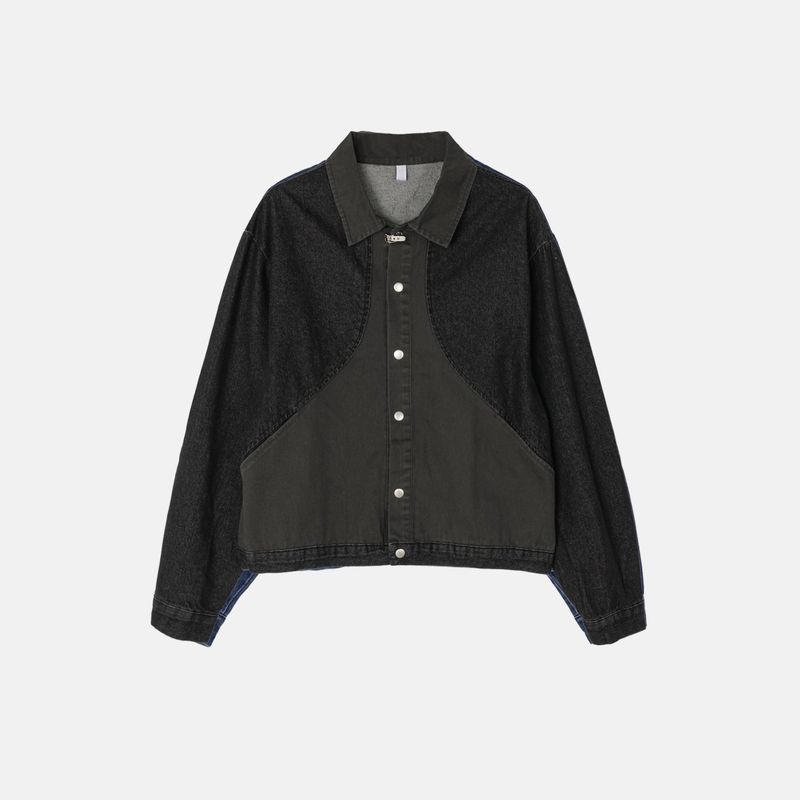 Moss Color Denim Jacket (2color)