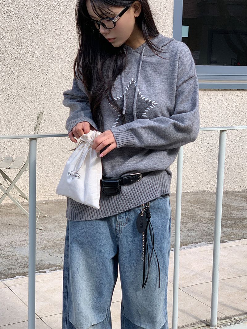 VINTAGE STAR HOODIE KNIT