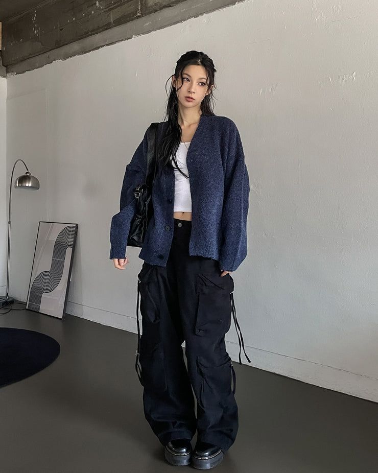 Camp Big Pocket Strap Washed Cargo Pants