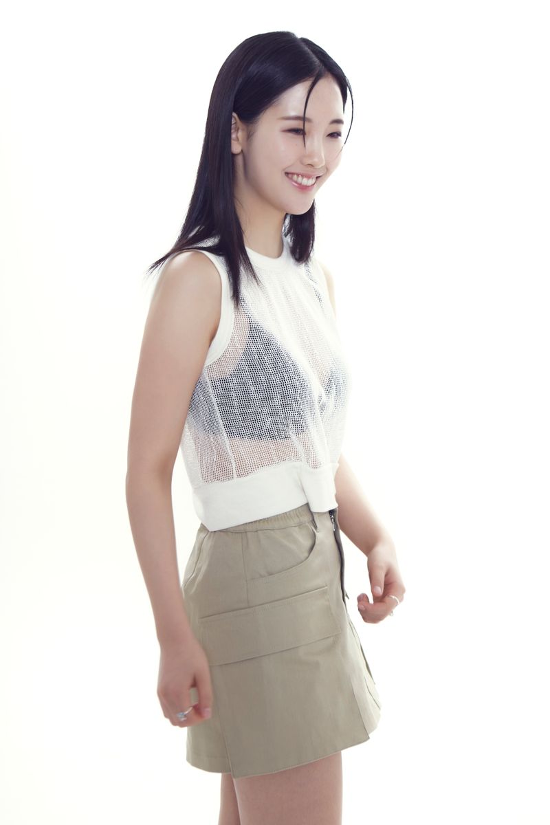 see through spangle mesh sleeveless_iv