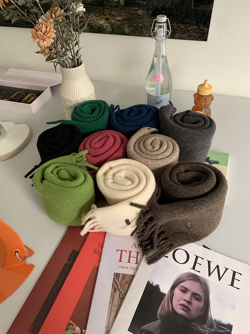 ASCLO Wool Boucle Mini Muffler (9color)