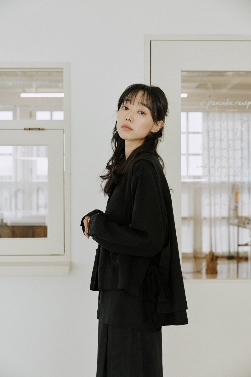 linen vest shirts black