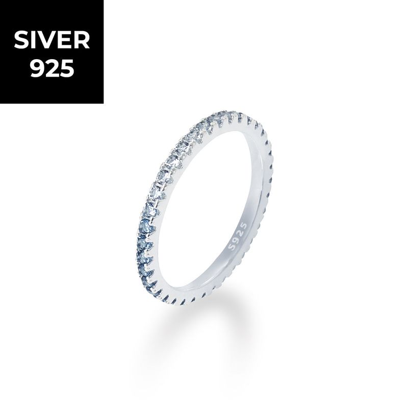 [S925] 2MM Gradation Tennis Rilng (silver)